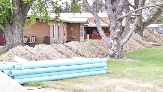 SCH sewer line progress is underway