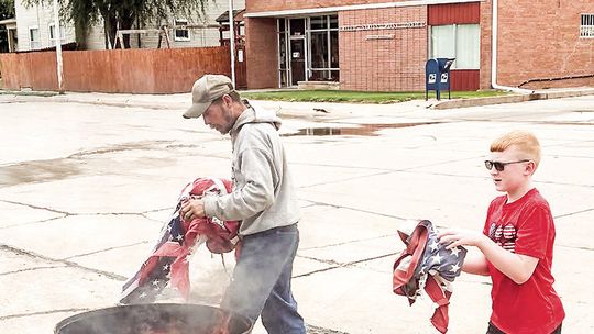 Sutton Legion Post 61 holds flag retirement ceremony