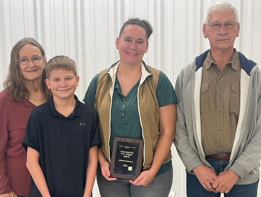 Batterman recognized as Outstanding 4-H Leader