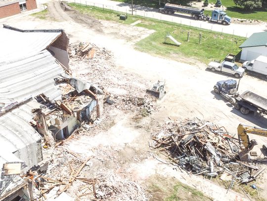 Clay Center school is slowly demolished