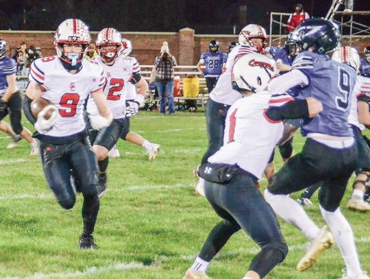 Cougars claw way past Bluehawks, 64-8