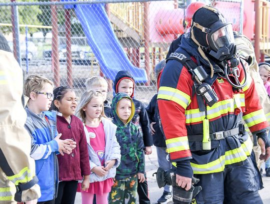 County departments teach students about fire safety