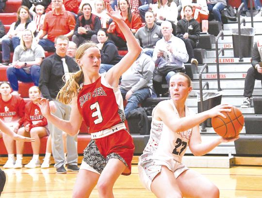 Fillies come-from-behind to trip Sandy Creek’s girls 45-42