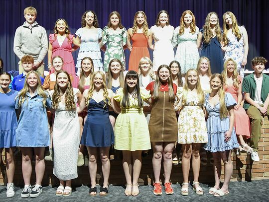 New inductees named to the Sutton Honor Society Monday night