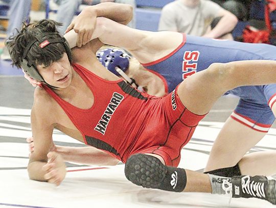 Perez, Kobza earn individual medals during TVC/FKC wrestling meet Feb. 6