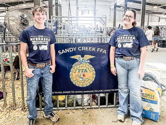 Sandy Creek FFA members find success at Nebraska State Fair