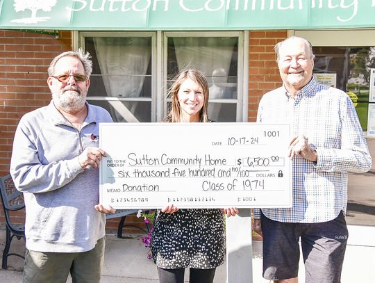 Sutton’s class of 1974 makes challenge donation to SCH Foundation