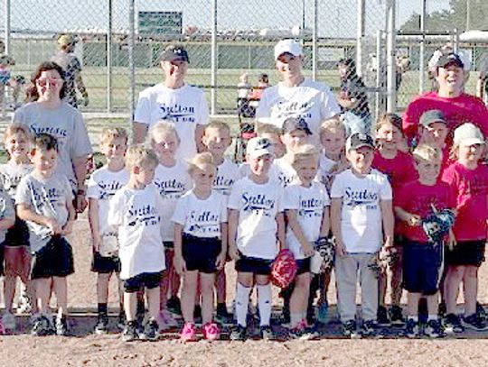 Sutton T-ball teams boast of 45 players this summer