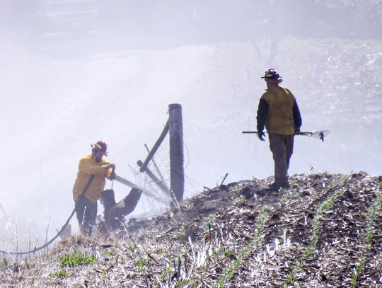 Sutton VFD respond to ditch fire