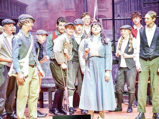 The musical “Newsies” performed in Sutton