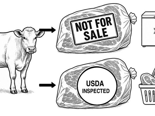 Why local beef is not always sold at local grocery stores