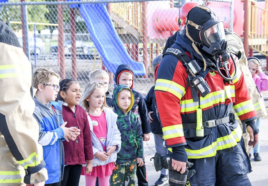 County departments teach students about fire safety