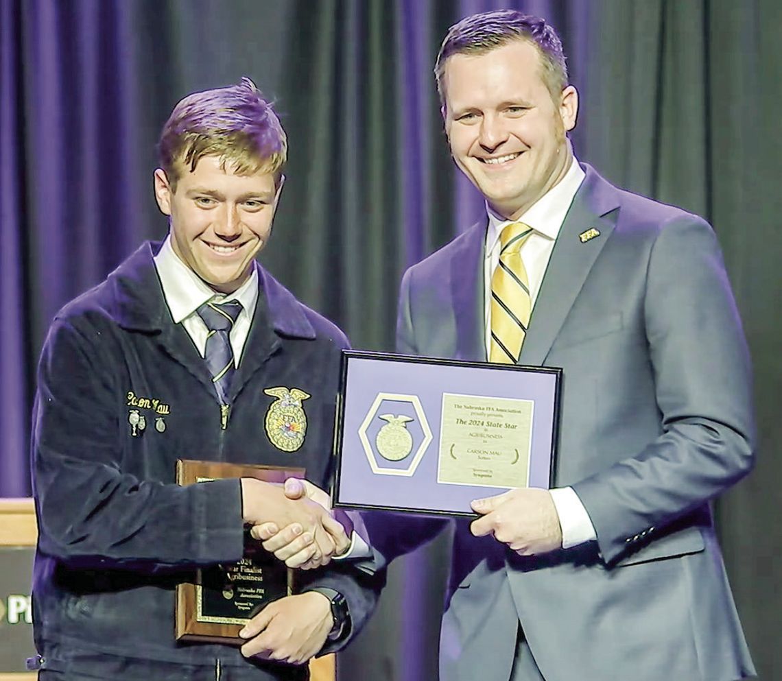 Mau awarded twice during state FFA convention