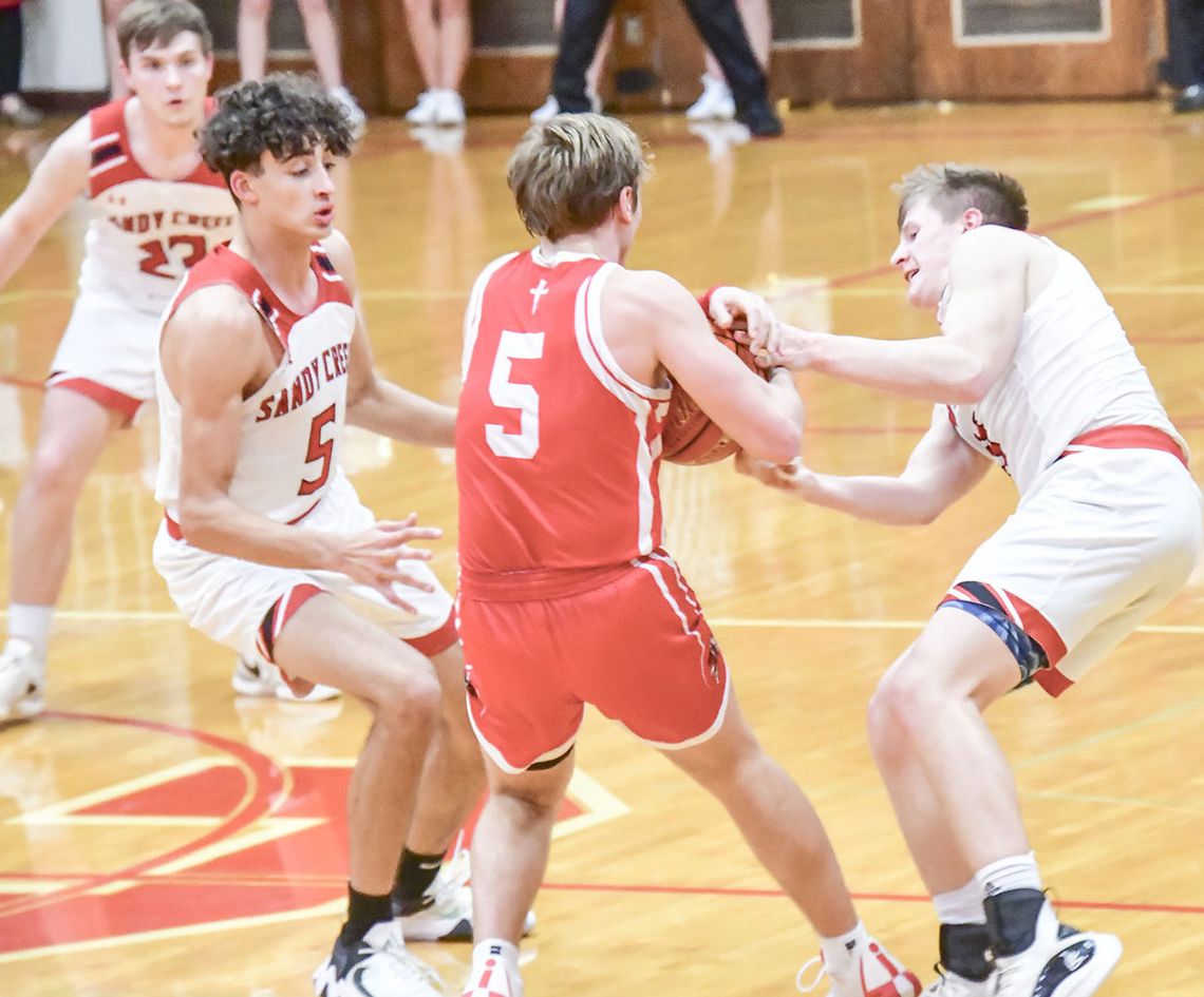 Norfolk Catholic uses 24-9 second half run to end Sandy Creek’s 23-24 season