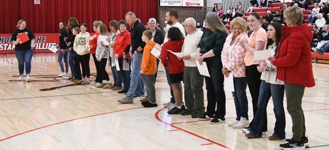 Saying thanks to their TeamMates