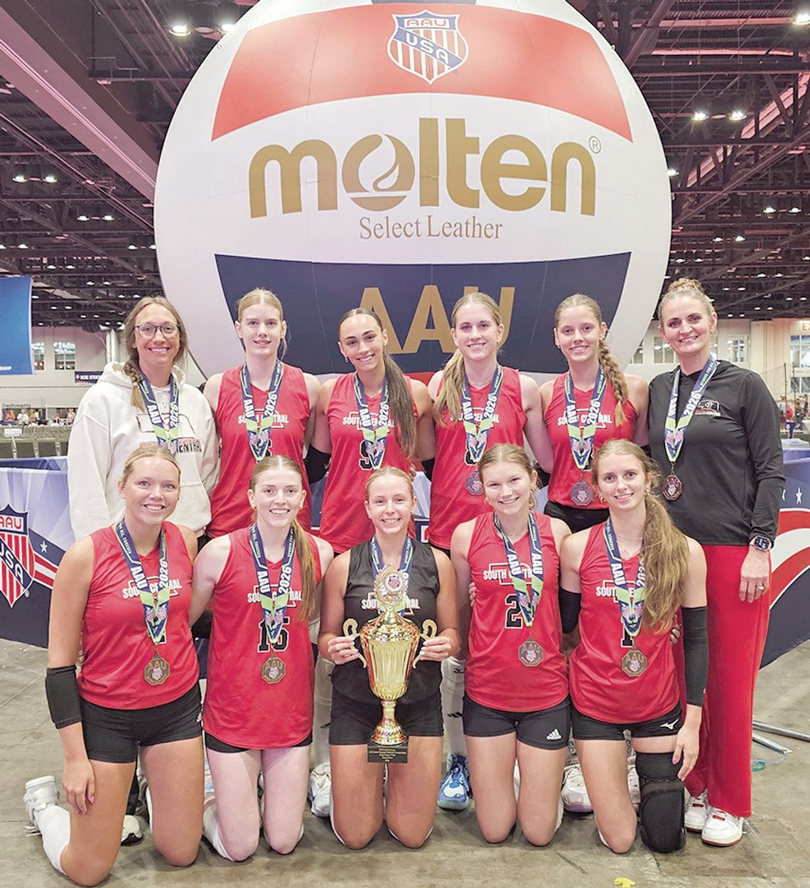 South Central 18 black caps historic club career with 3rd place finish at AAU national volleyball championships