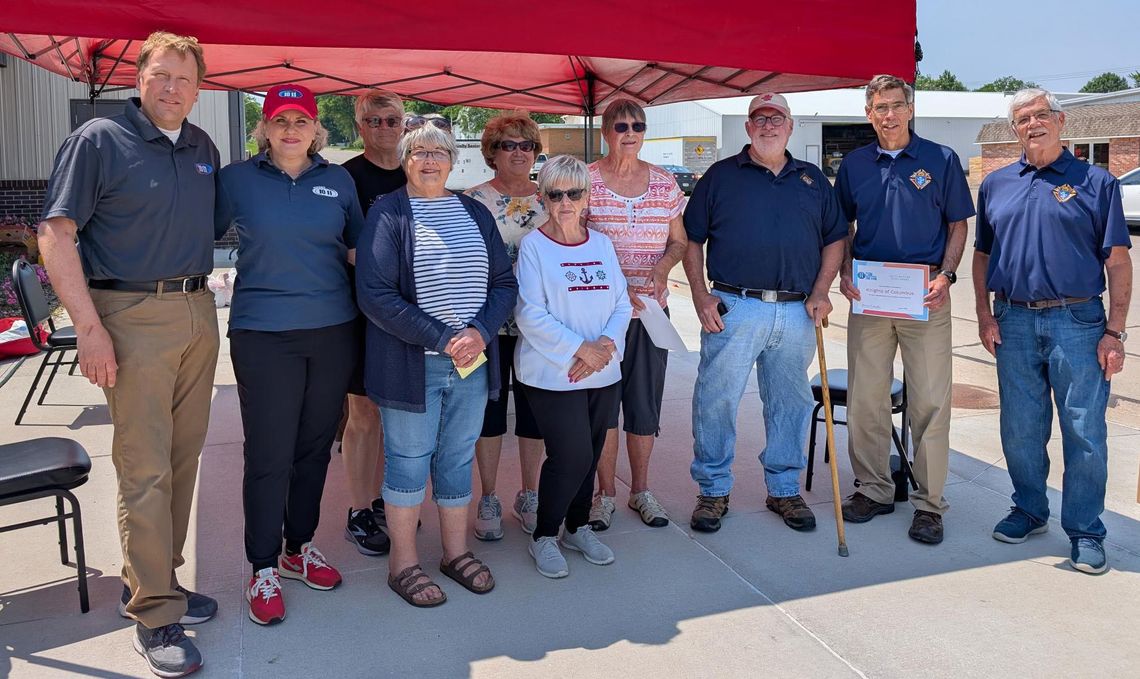 Sutton Can Care-A-Van recognizes Knights of Columbus, Zion Lutheran