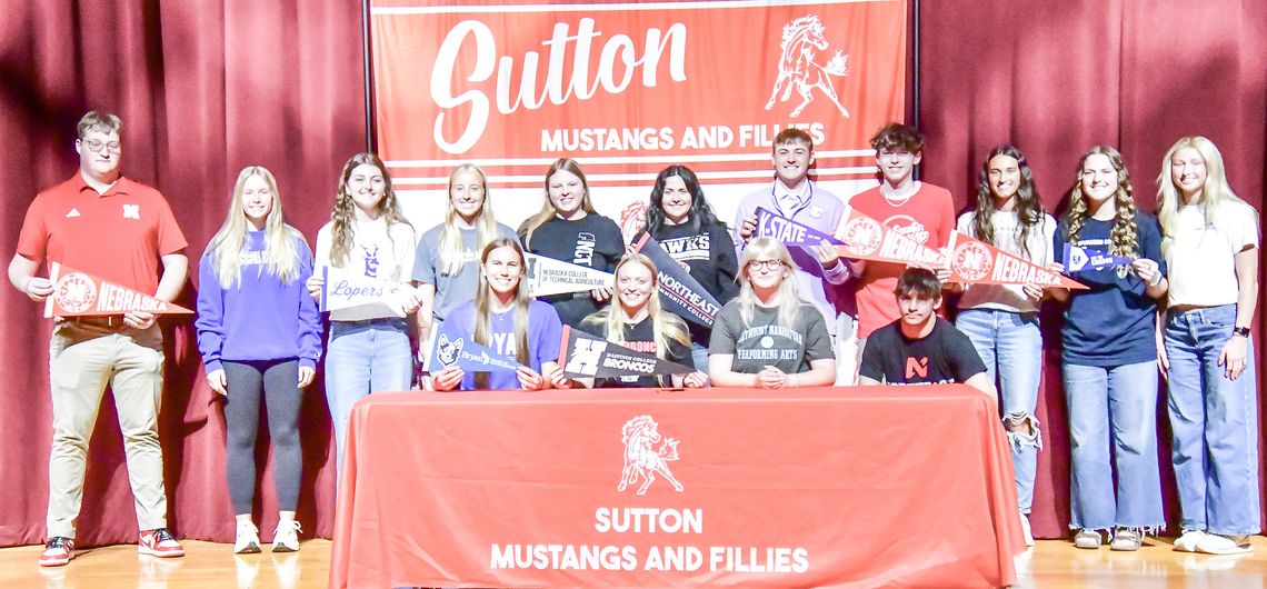 Sutton’s 2026 seniors sign academic letters of intent