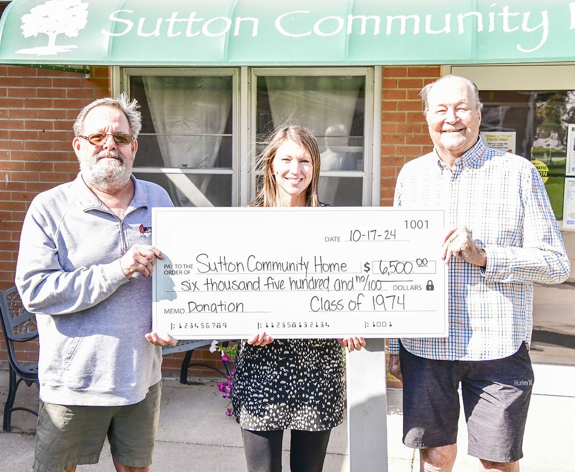 Sutton’s class of 1974 makes challenge donation to SCH Foundation