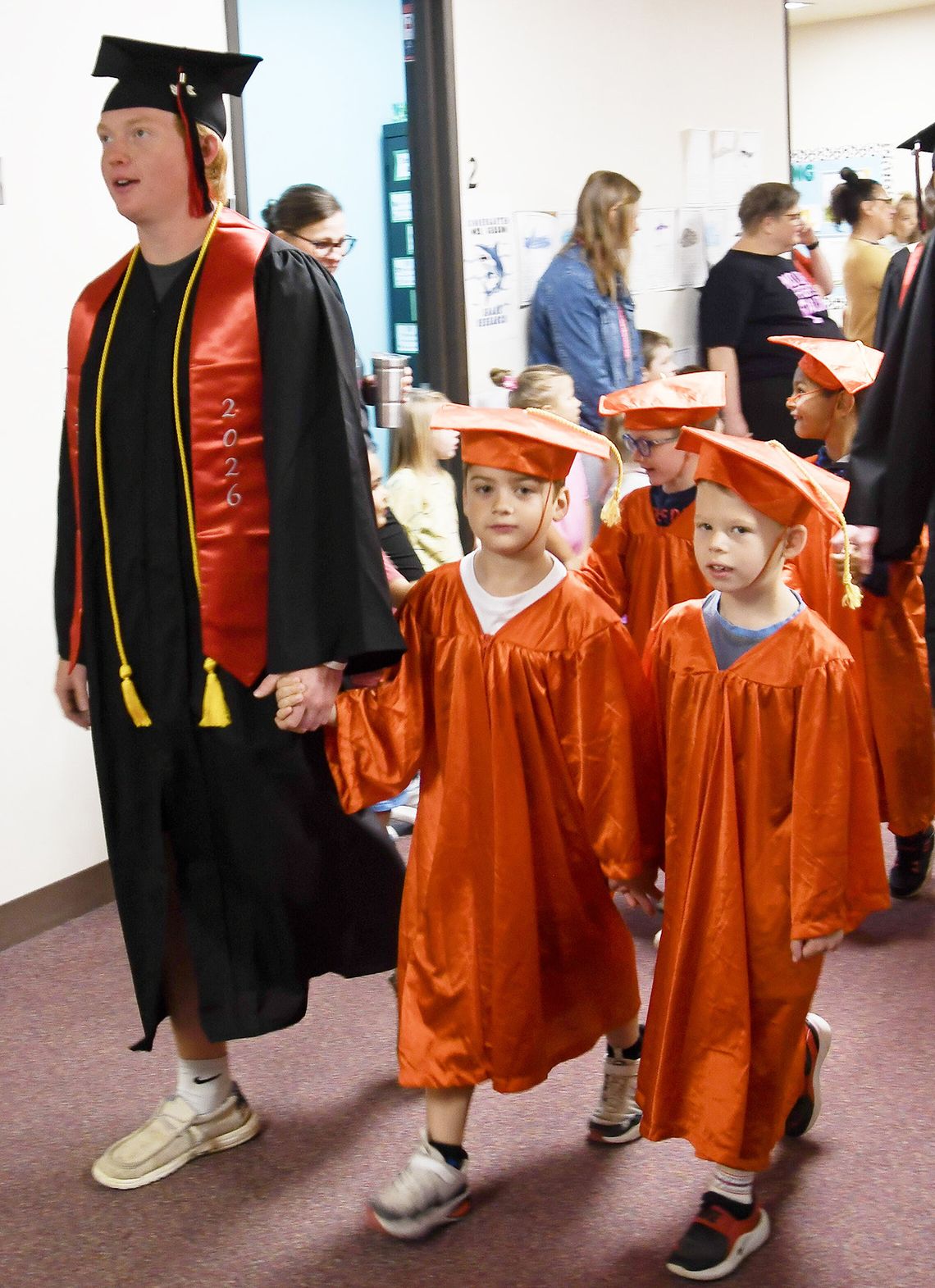 Sutton seniors, kindergarten students march in parade