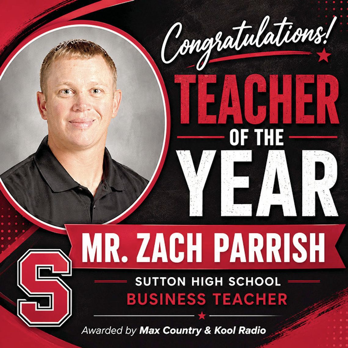 Sutton teacher named area Teacher of the Year Sutton teacher named area Teacher of the Year